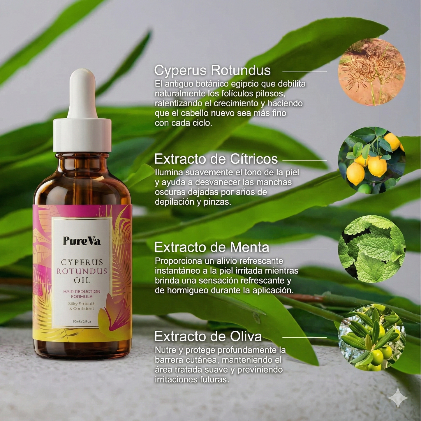 PureVa™ Cyperus Sérum para la Piel .