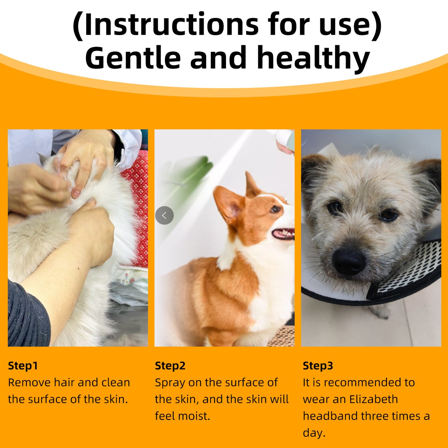 Pet Skin Care Spray Dogs And Cats Moss Skin Hair Loss Spray